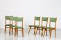Set of Six Green Chairs - Design Furniture