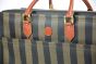 Suitcase Fendi Vintage Pecan vertical stripe canvas Travel 