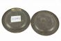Pair of Painted Tin Coasters 