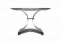 Vintage Steel Coffee Table by François Monnet - France 1970s
