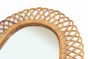 Rattan Wall Mirror by Bonacina