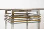 Vintage Chromed and Brass Table by Romeo Rega