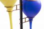 Yellow and Blue Stilnovo Lamp