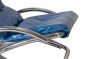 Folding Tubular Chromed Steel Deckchair