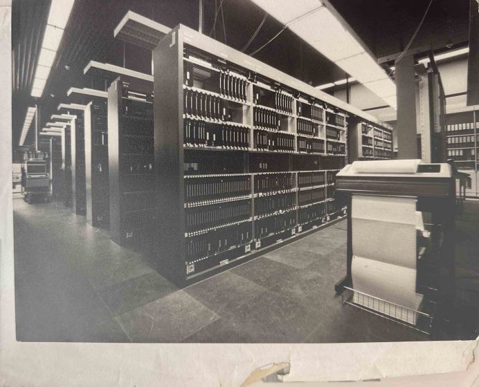 Anonymous - Historical Photo - Telephone Center, Italy - Vintage Photograph   
