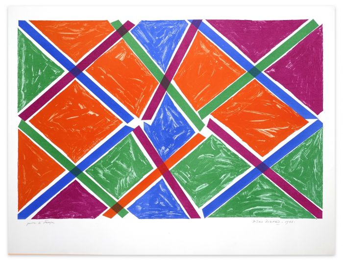 Abstract Composition by Piero Dorazio - Contemporary artwork