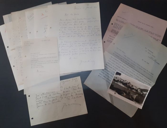 Mario Prassinos - Grands Copositions sur Papier- Correspondence 