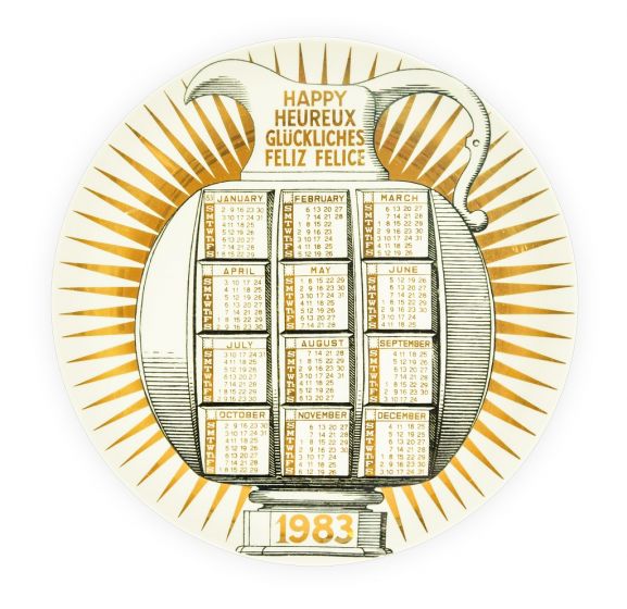 Happy 1983 - Calendario by Piero Fornasetti - Design and Decorative Objects