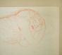 Sleeping Woman (Red Pencil) - SOLD