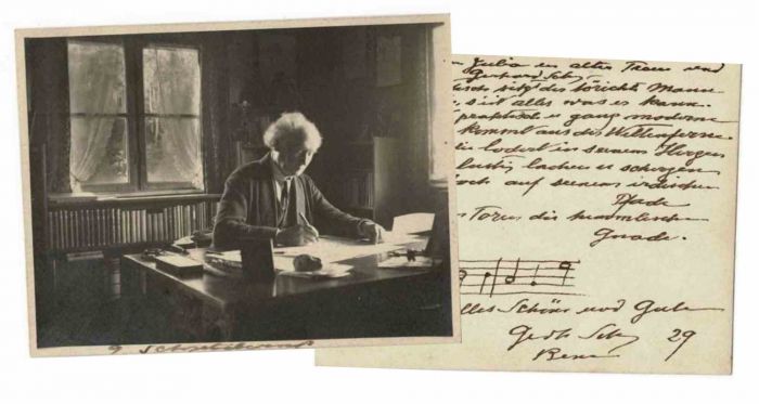 Photographic Portrait and Autograph of Gerhard Schjelderup - Original Photographs