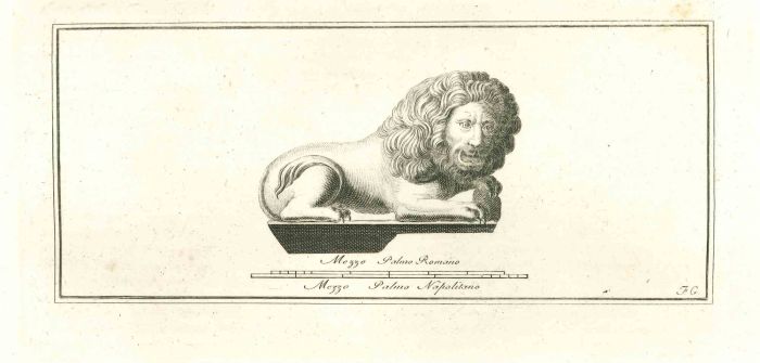 Ancient Roman Statue, from the series "Antiquities of Herculaneum"