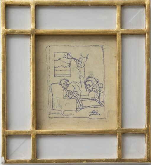 The Dream by Mino Maccari - Modern Artwork