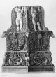 G.B.Piranesi, Etching, Masks, Vase, Old Masters, Engraving, Neoclassicism, Roman fornitures, Antiquities, Rembrandt, Goya, Cavaliere, Francesco, Ficacci, Candelabrum, Plate, Signature, Proof,