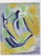 Blue Yellow and Green Expressionism by Giorgio Lo Fermo - Contemporary Artwork