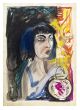Woman With Fish - Contemporary Artwork