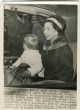 Queen Elizabeth II with Baby Prince Andrew - Vintage Photograph