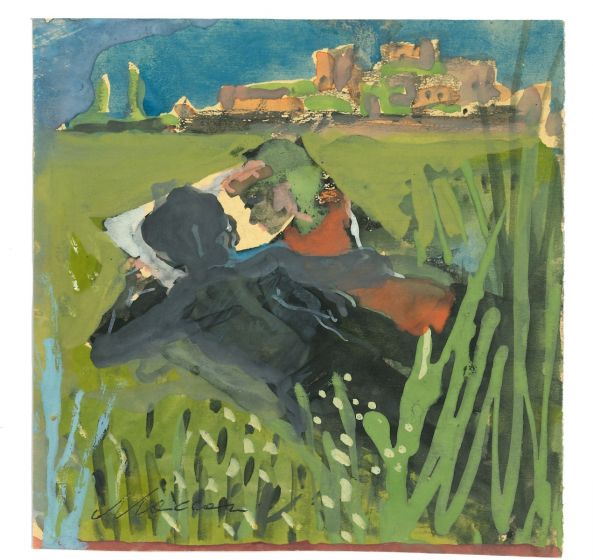 Sunday in the park by Mino Maccari - Contemporary Artworks