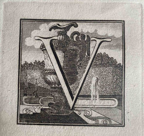 Antiquities of Herculaneum  - Letter of the Alphabet V