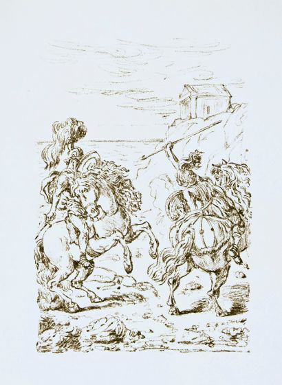 La Sfida in Riva all'Egeo by Giorgio de Chirico - Surrealism