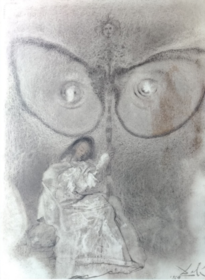 Antequam exires de vulva sanctificavi te - from Biblia Sacra by Salvador Dalì - Surrealist Artwork