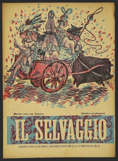 "Il Selvaggio no.4-5- 1935", Illustrated by Mino Maccari- Art Magazine