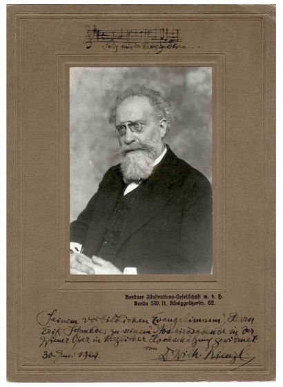 Photographic Portrait and Autograph of Wilhelm Kienzl - Original Photographs