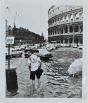 Downpour in Rome 1989 - Vintage Photograph