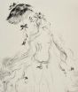 Young Girl with Umbrella by Amandine Doré - Contemporary Artwork
