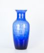 Crystal Blue Vase - Decorative Object