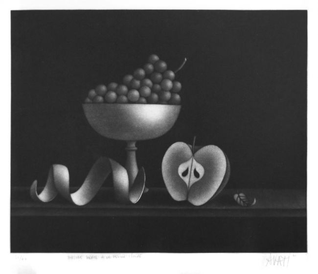 Nature Morte à la Fenille Timide by Mario Avati - Contemporary artwork