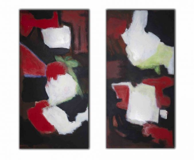 Pair of Abstract Compositions