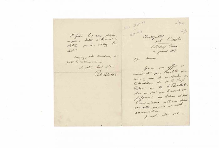 Autograph Letter by Paul Sabatier