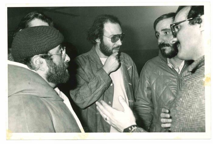 Antonello Venditti and Lucio Dalla At Concert in Palazzo Sport Rome - Vintage Photo    