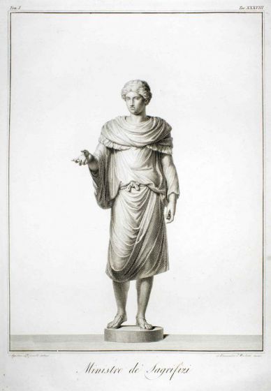 A. tofanelli, A. Mochetti, Ministro de' Sagrifizi, Rome, 1794.