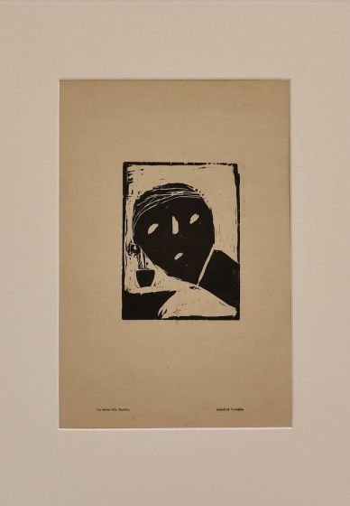he Servant at the Window  by Amadore Porcella - Modern Artwork