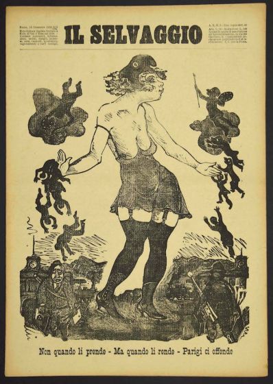 "Il Selvaggio no.9- 1933", Illustrated by Mino Maccari- Art Magazine