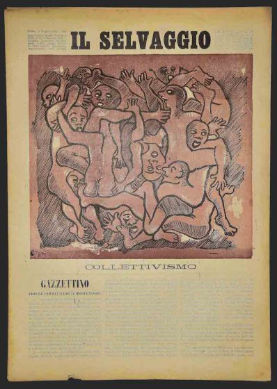 "Il Selvaggio no.6-7- 1934", Illustrated by Mino Maccari- Art Magazine