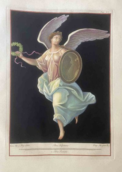 Athena Goddess, Antiquities of Herculaneum Exposed - Giovanni Morghen - Old Master's Artwork