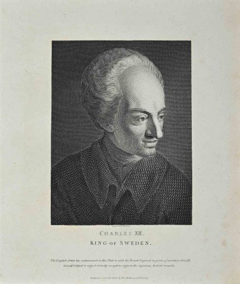 Portrait of Charles 12nd, King of Sweden