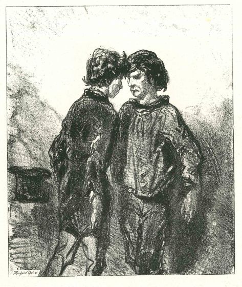 Paul Gavarni - The Duel - Modern Art