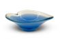 Vintage Blue Crystal Coquille Bowl by Paul Kedelv for Reijmyre - Design and Decorative Object