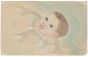 "Portrait of a Child" is an original drawing in tempera and watercolor on paper, realized by Jean Delpech (1916-1988). 