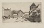 "Country House" 1923's is an original drawing in etching, realized by Jacques BPot. 