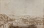 "Landscape"  is an original pencil drawing on green-colorated paper by Anonymous Artistof the 20th Century.
