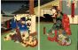 Utagawa Hirosada - Scene at Night on a Veranda - Modern Artwork