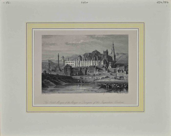 Ancient View of the Mosque and Alcazar in Cordova