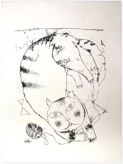 The Cat by Franco Gentilini - Contemporary Artwork