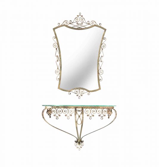 Vintage Wall Mirror and Consolle
