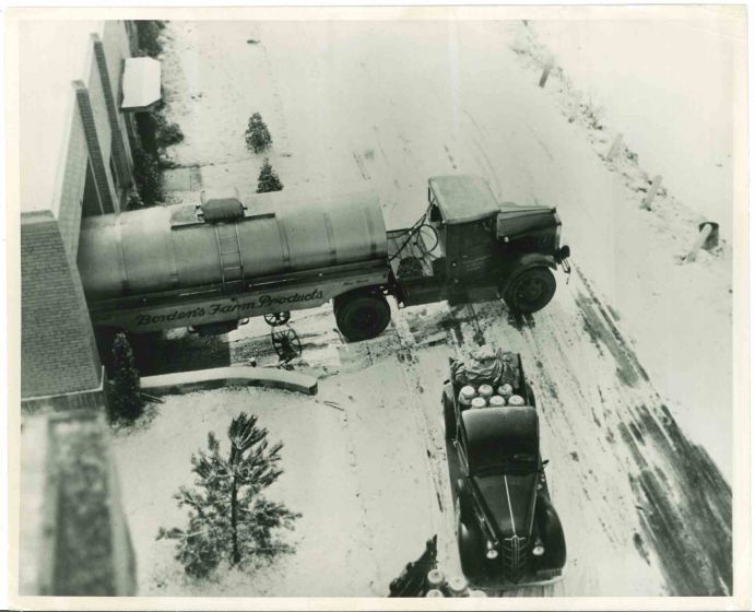 Milk Distribution - American Vintage Photograph