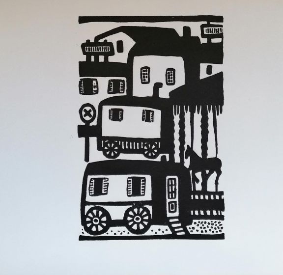 Booths in the Province by Luigi Spacal - Contemporary Artworks